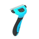 petgle Cat Brush &Cat Comb for Shedding,Pet Deshedding Brush for Cat and Small Dog Reduces Loose Undercoat By 95% Cat Grooming Brush and Deshedding Tools for Long Hair and Short Hair 2.5inch Blue