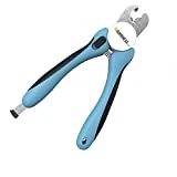 Dog Nail Clippers Large Breed - Easy to Use Dog Nail Trimmer and Toenail Clippers - Quick Sensor, Sharp Cuts and Safety Guard to Clip with Confidence