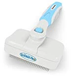 Pro Quality Self Cleaning Slicker Brush for Dogs and Cats - Easy to Clean Pet Grooming Brush Removes Mats, Tangles, and Loose Hair with Minimal Effort and Comfort - Suitable for Long or Short Hair