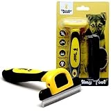 Thunderpaws Best Professional De-Shedding Tool and Pet Grooming Brush, D-Shedz for Breeds of Dogs, Cats with Short or Long Hair, Small, Medium and Large