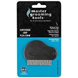 Master Grooming Tools Contoured Grip Flea Combs - Ergonomic Combs for Removing Fleas