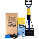 New Complete Poo Pack | Pooper Scooper, Poop Bags, and Pet Dog Waste Bag Holder (Blue)