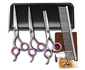 Dog grooming scissor kit