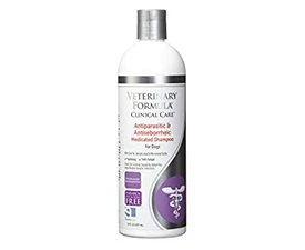 Dog shampoo bottle